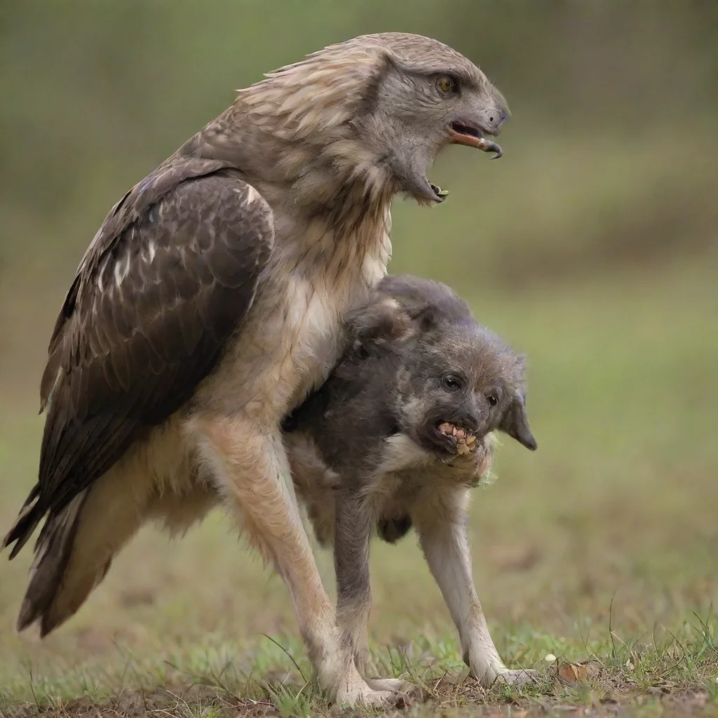 amazing a wolf pup getting carried away by a hawkawesome portrait 2 wide