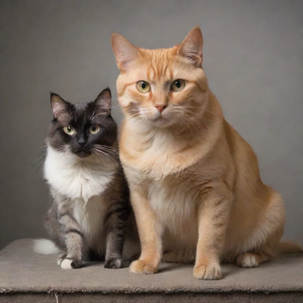 ai amazing acat and a dog as enemy awesome portrait 2