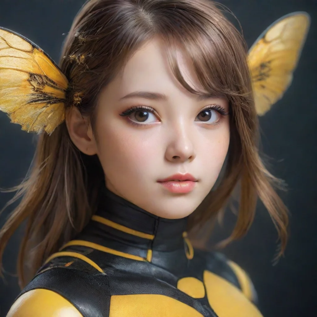 ai amazing ai bee girl awesome portrait 2
