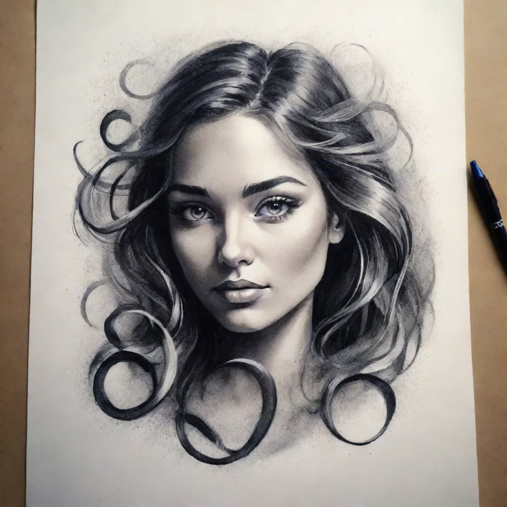 ai amazing alphabet calligraphy awesome portrait 2