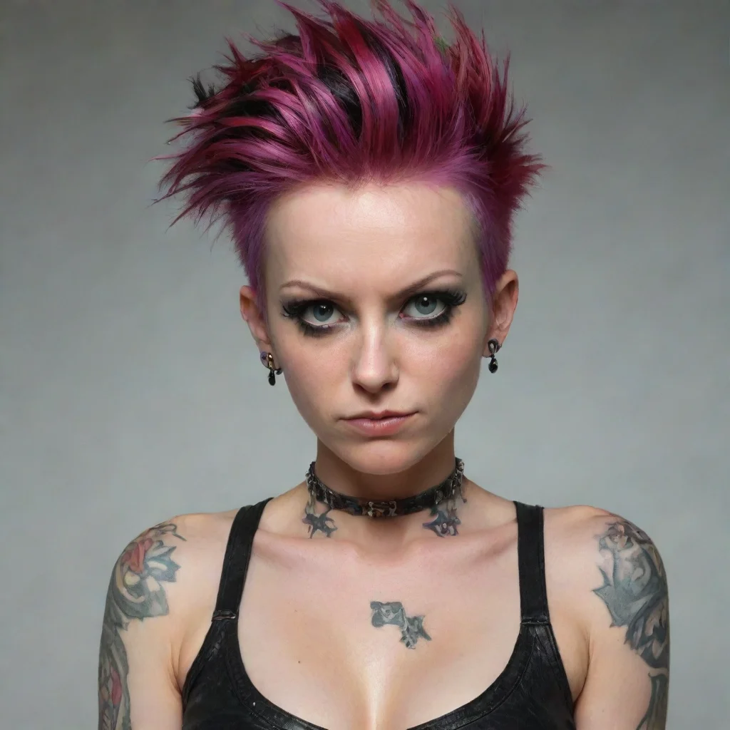 ai amazing an innocent wife corrupted into a punkawesome portrait 2