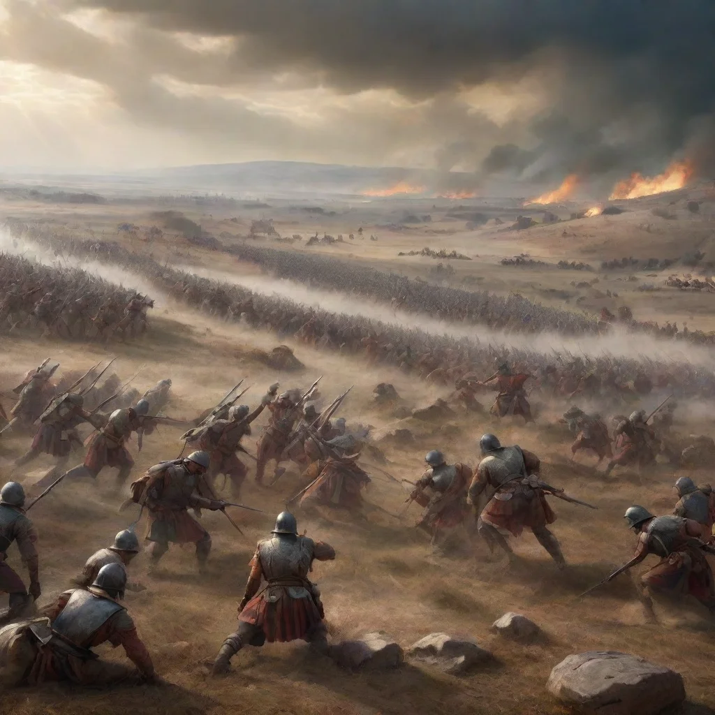 ai amazing ancient battlefield with soldiers preparing for war awesome portrait 2 wide