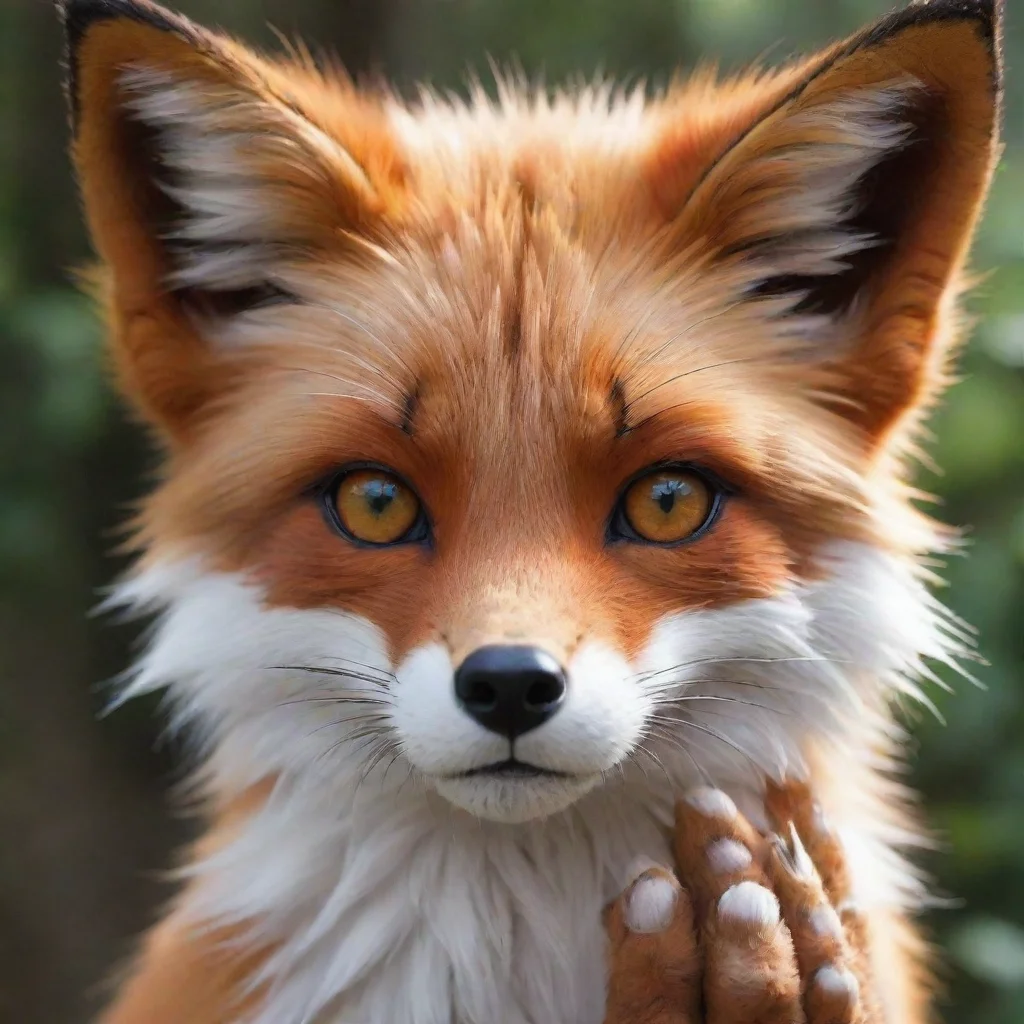ai amazing anime make fox anthrom realisticferal paws awesome portrait 2