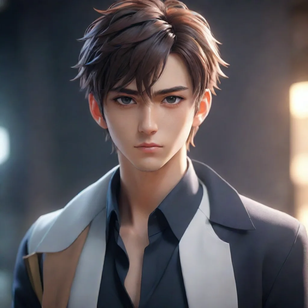 ai amazing anime man illustrationcinematicfashion3d render awesome portrait 2