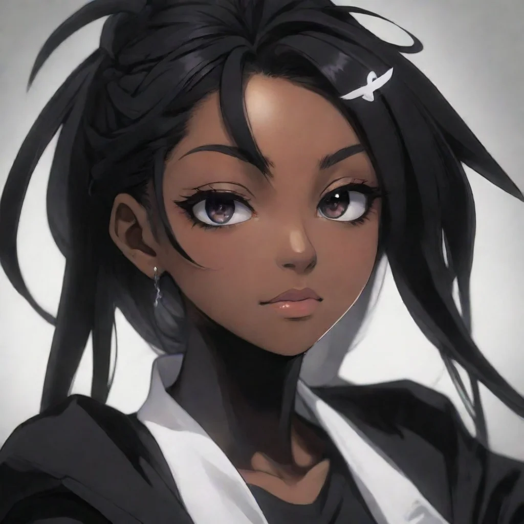 ai amazing animeblack awesome portrait 2