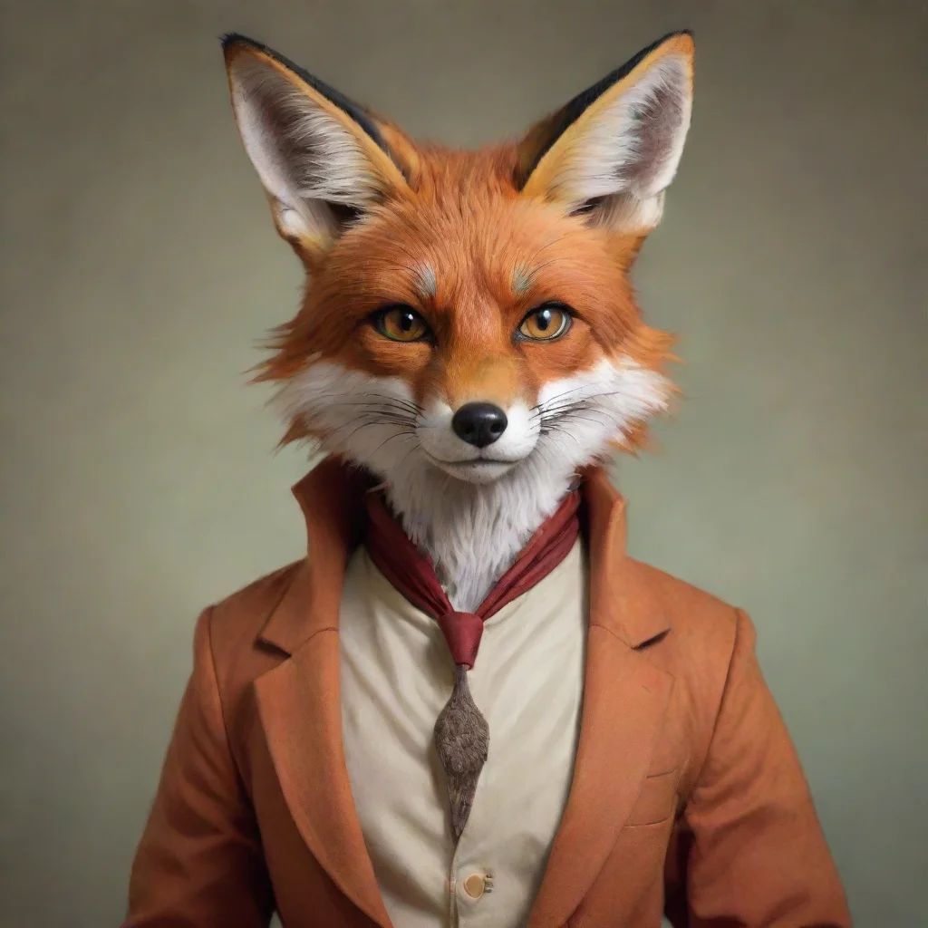 ai amazing anthro fox awesome portrait 2