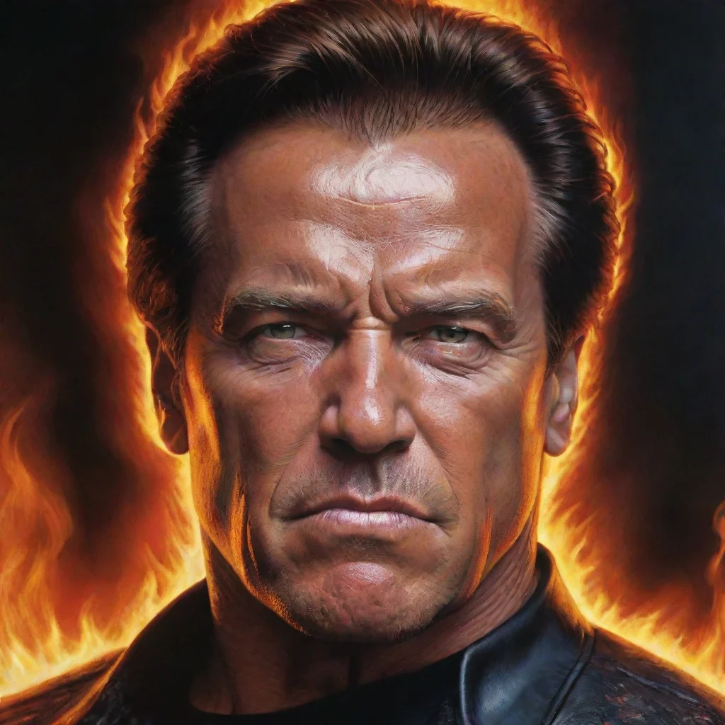 amazing arnold schwarzenegger dark lord fire eyes awesome portrait 2