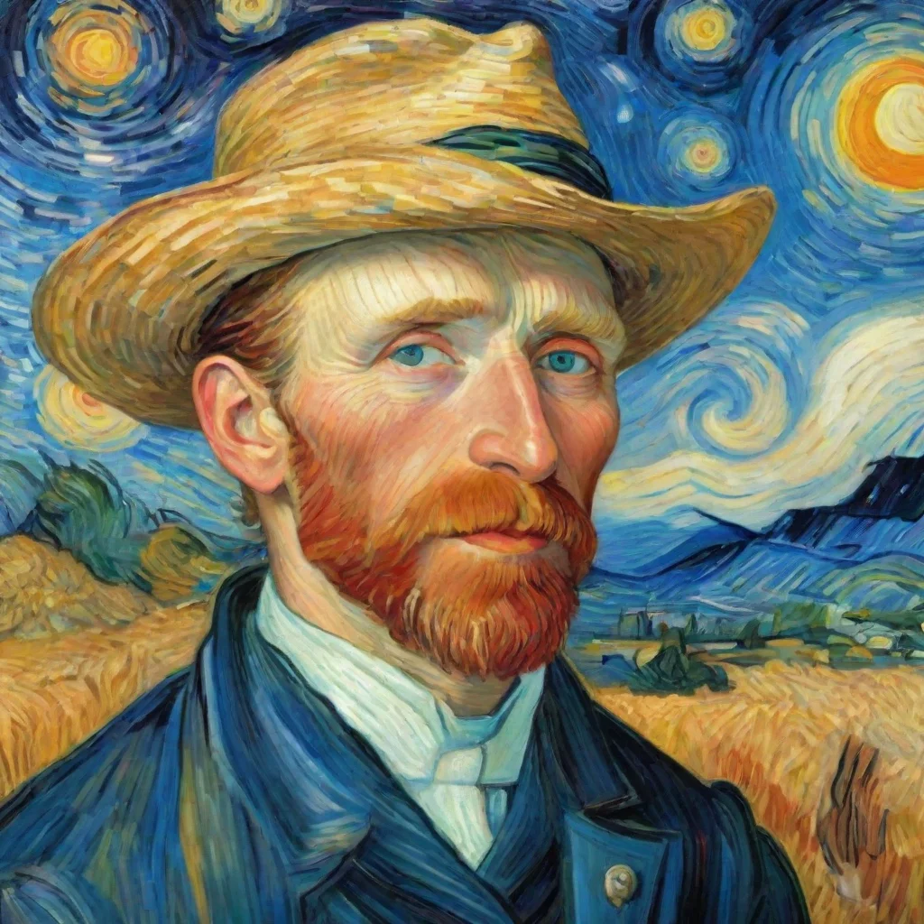ai amazing artwork by van gogh colorful wonderful magic awesome portrait 2