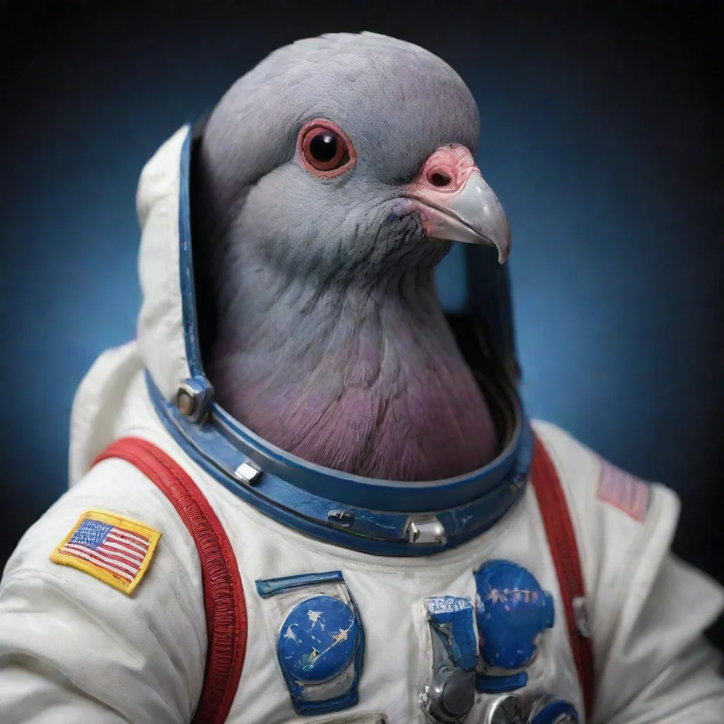  amazing astronaut pigeon awesome portrait 2