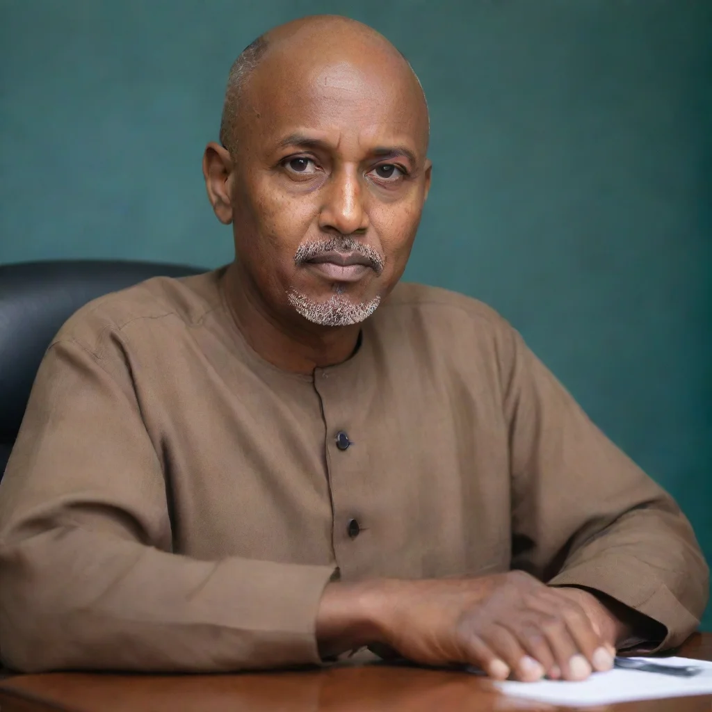 ai amazing bald somali managed at 63sitting in the cabinet meetingor ministerial meeting awesome portrait 2