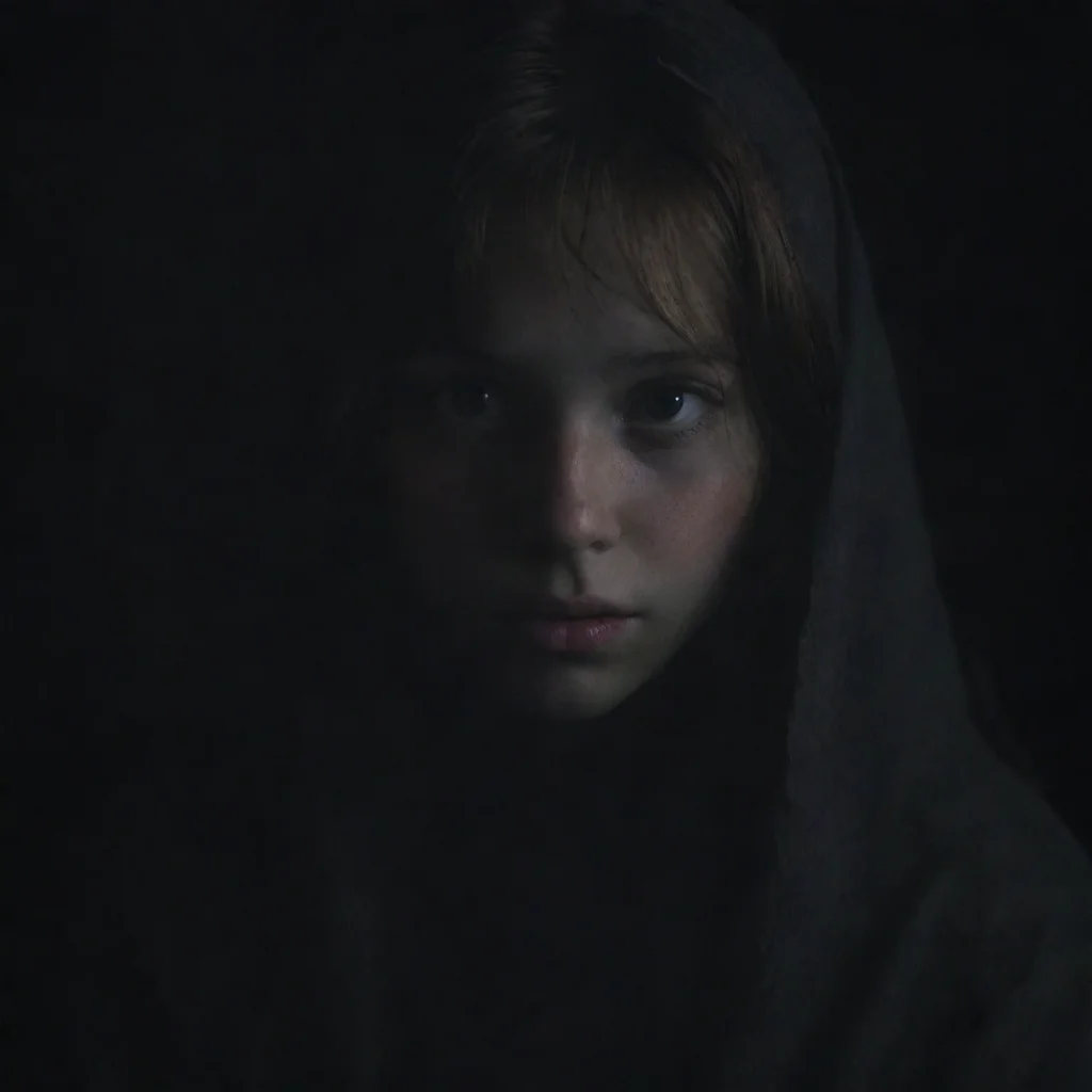 ai amazing barely visible face appearing out of darkness awesome portrait 2