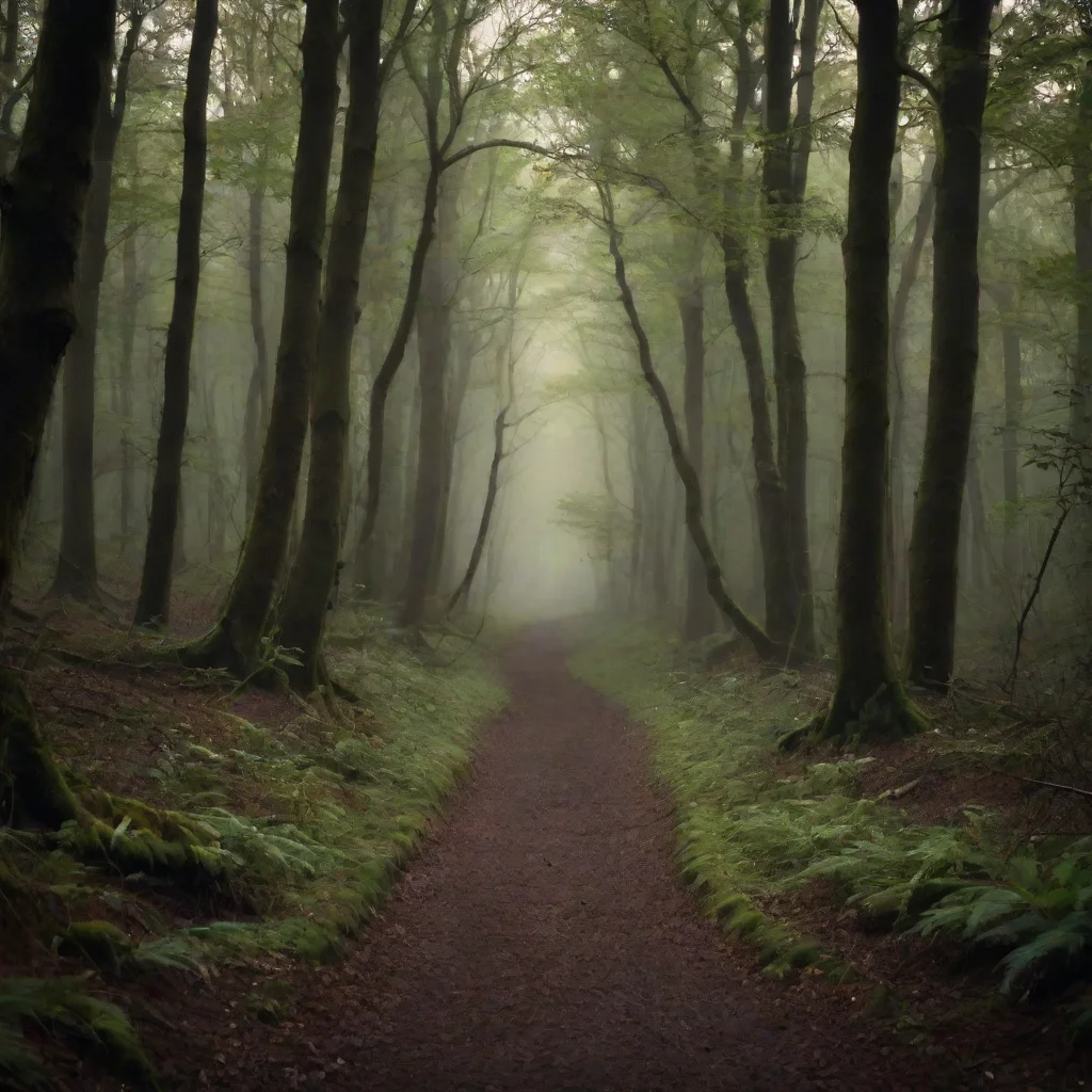 ai amazing beautiful dimly lit forest 3 paths awesome portrait 2