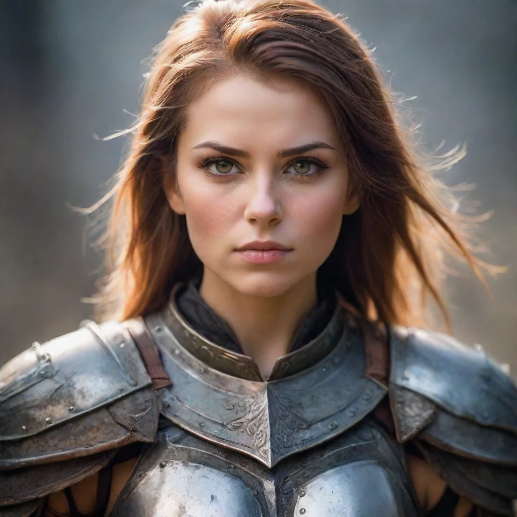 amazing beautiful female warrior in tiny armor awesome portrait 2 wide