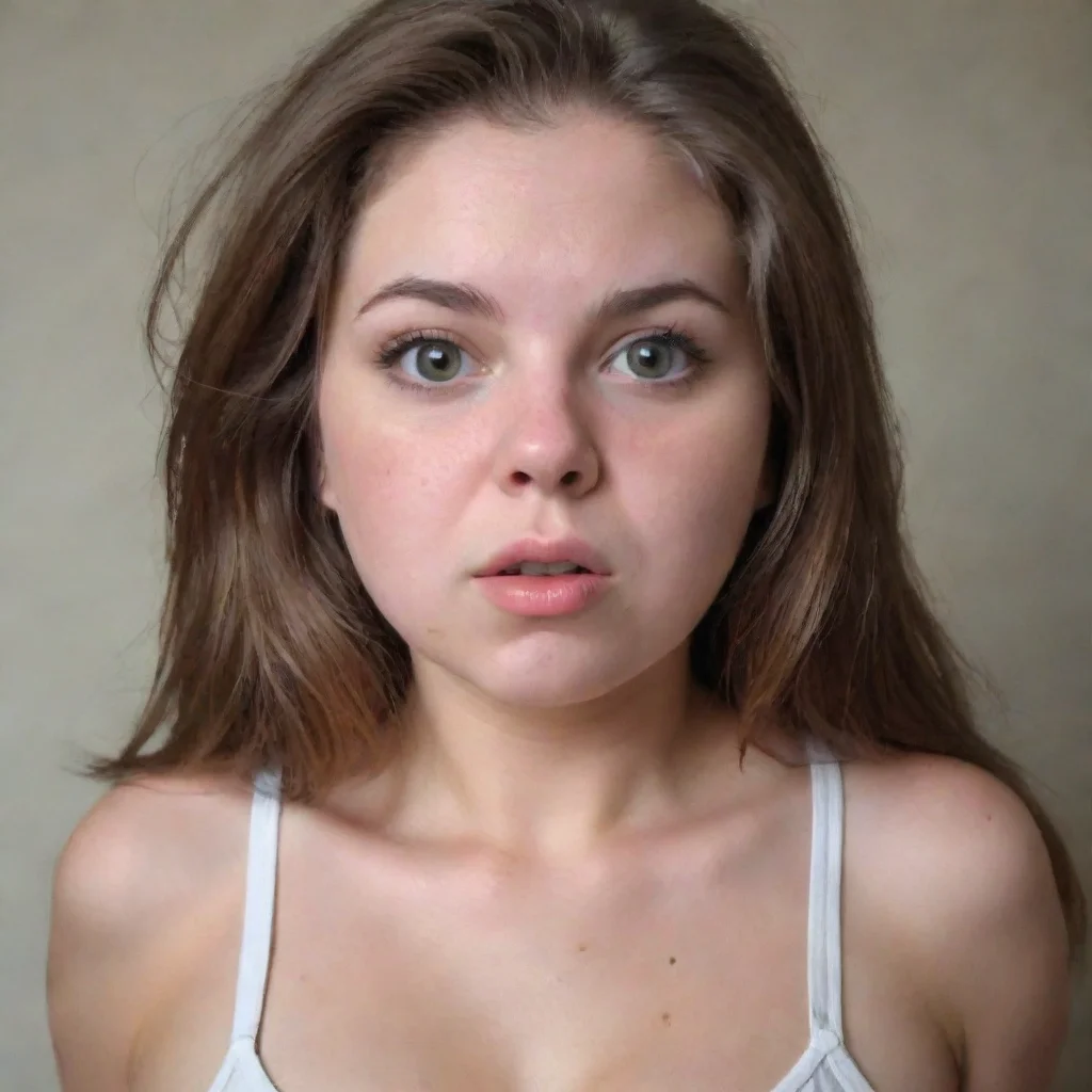 ai amazing beautiful girlshocked by weight gain20yo awesome portrait 2