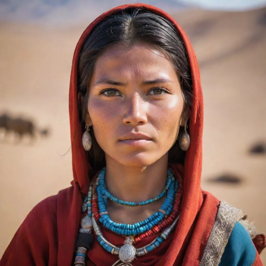 ai amazing beautiful nomad female awesome portrait 2