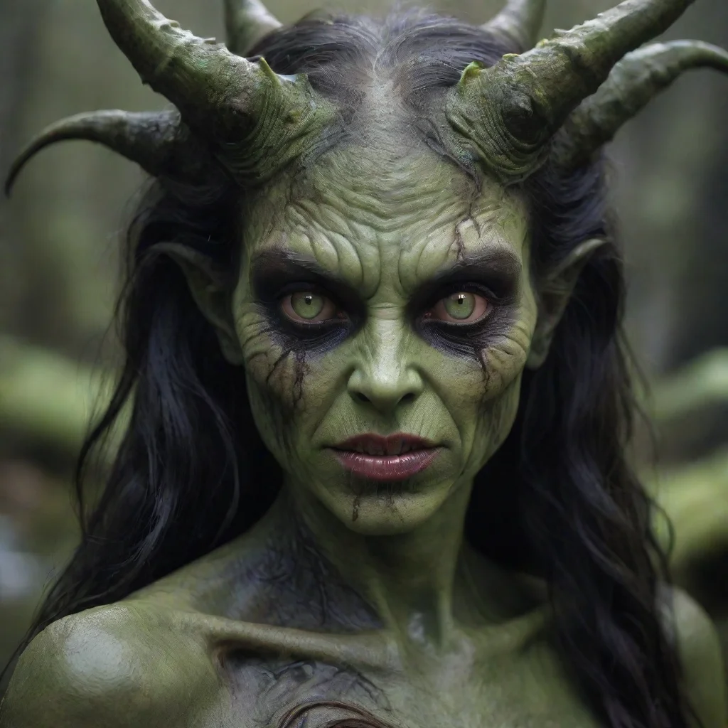 ai amazing beautiful sweet nice kind swamp demon wife awesome portrait 2