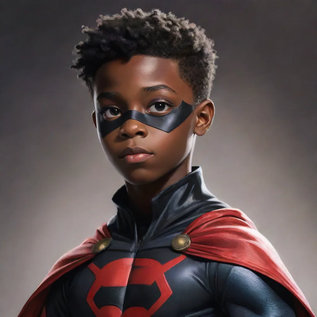 amazing black boy superhero awesome portrait 2