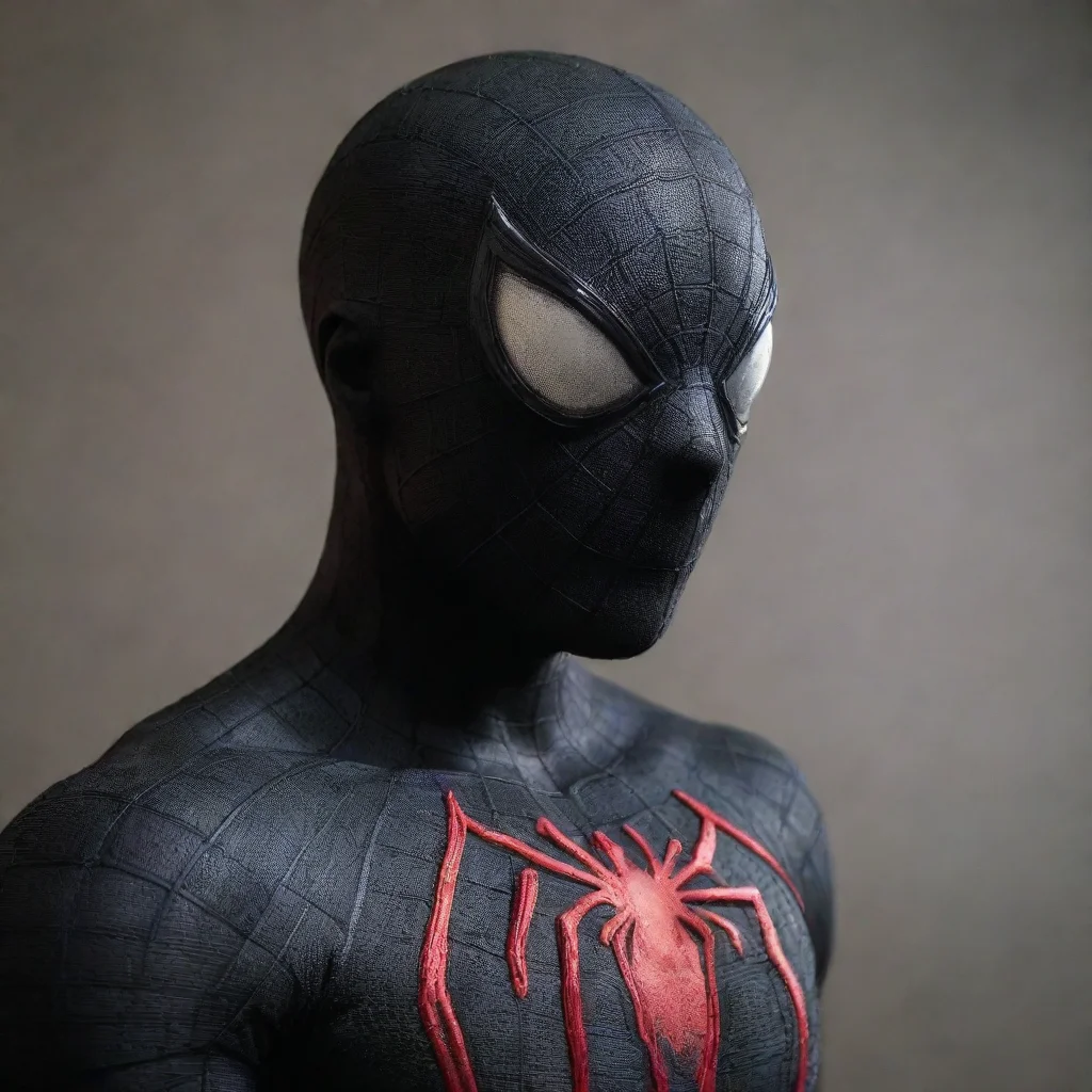 ai amazing black spider man awesome portrait 2