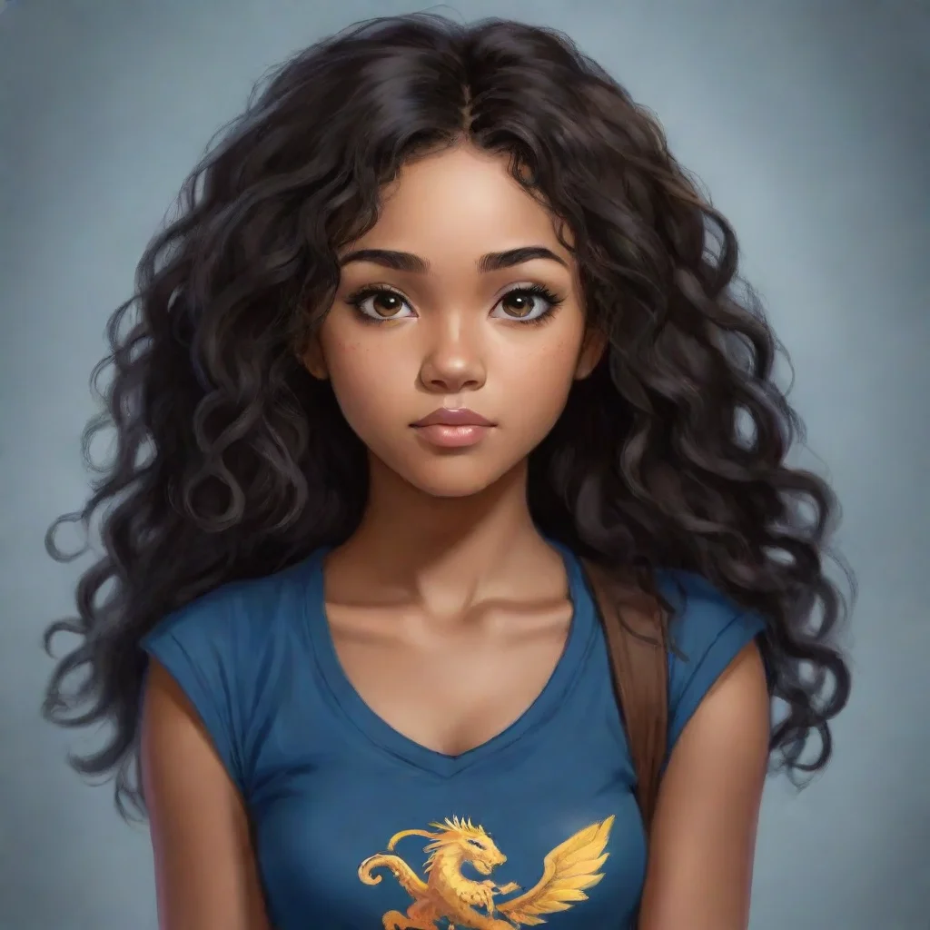 ai amazing blasian female percy jackson oc awesome portrait 2