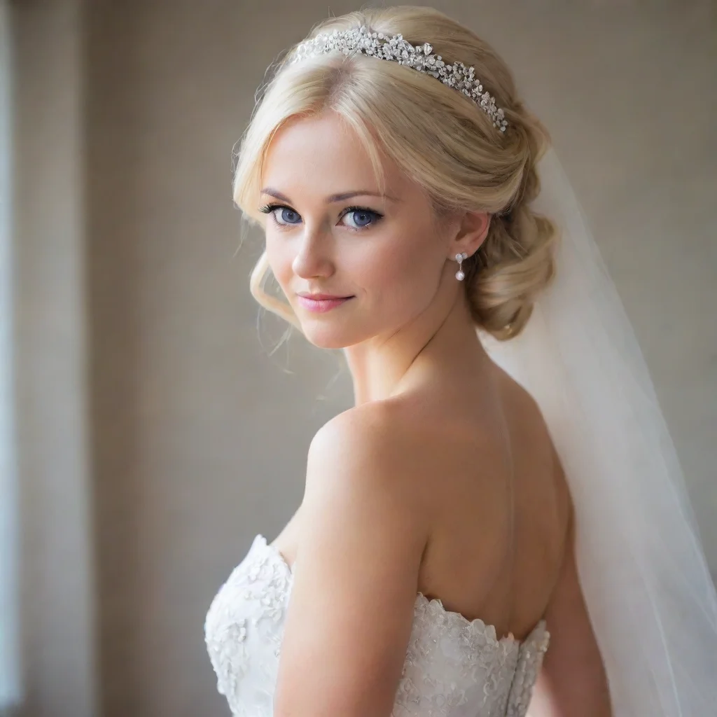 ai amazing blond bride awesome portrait 2