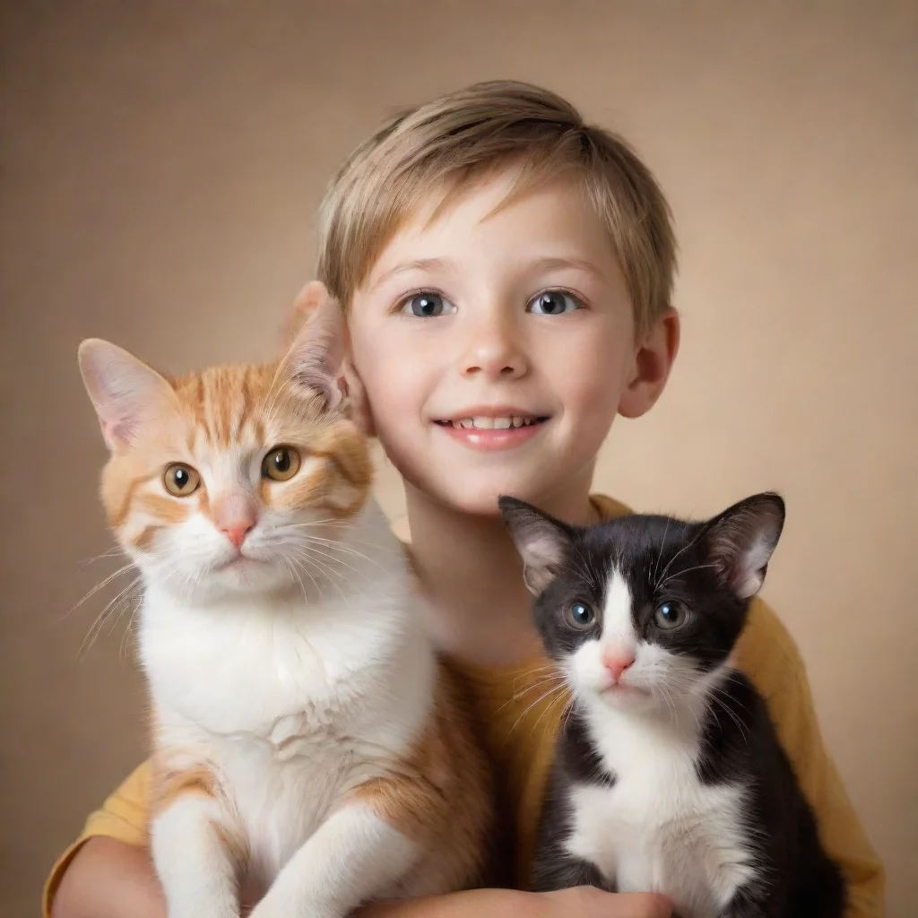 ai amazing boy girl dog cat mouse cheeseawesome portrait 2
