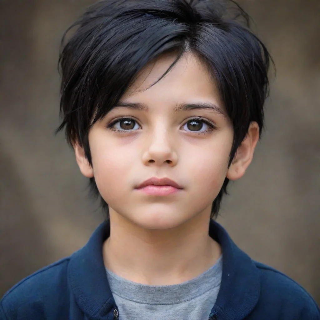 ai amazing boy with black hair awesome portrait 2