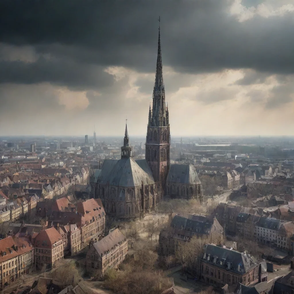 ai amazing bremen skyline in the post apocalypseawesome portrait 2