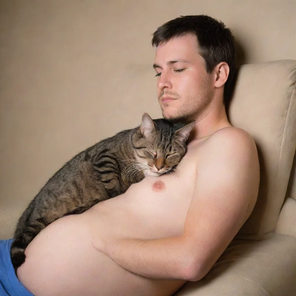 ai amazing catnap male pregnant awesome portrait 2