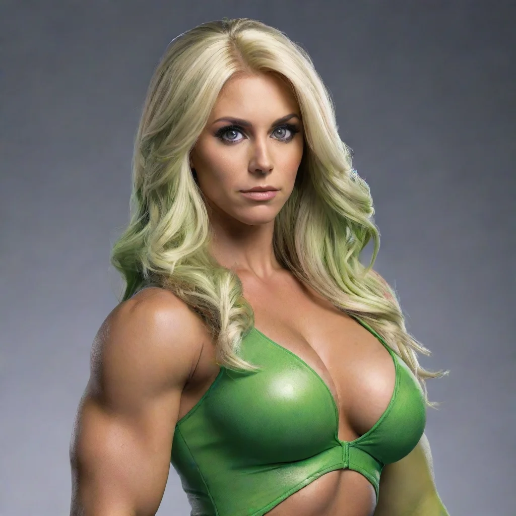 ai amazing charlotte flair as she hulk awesome portrait 2