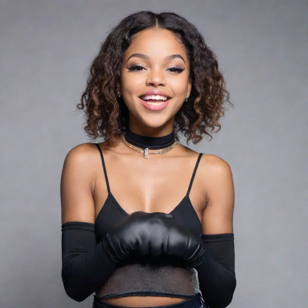 ai amazing coi leray rappersmiling with black gloves awesome portrait 2