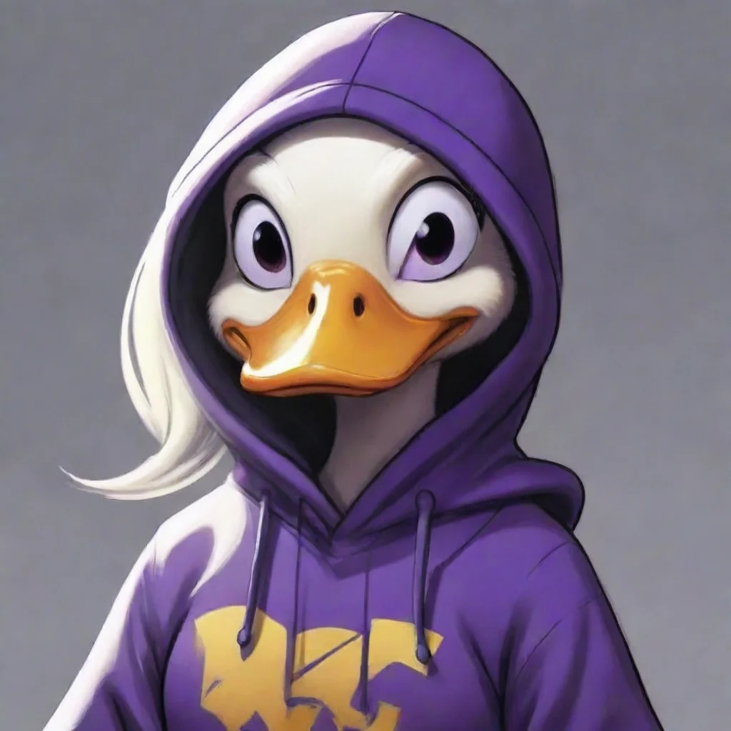 ai amazing comic book a anthrmorphic duck age 10 she has long hair drawn in ducktales 2017 art style her hair is the same c