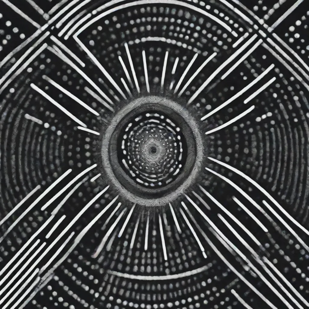 ai amazing complex unknown symbols symmetrical lines dots vector clip artblack and white ascending awesome portrait 2