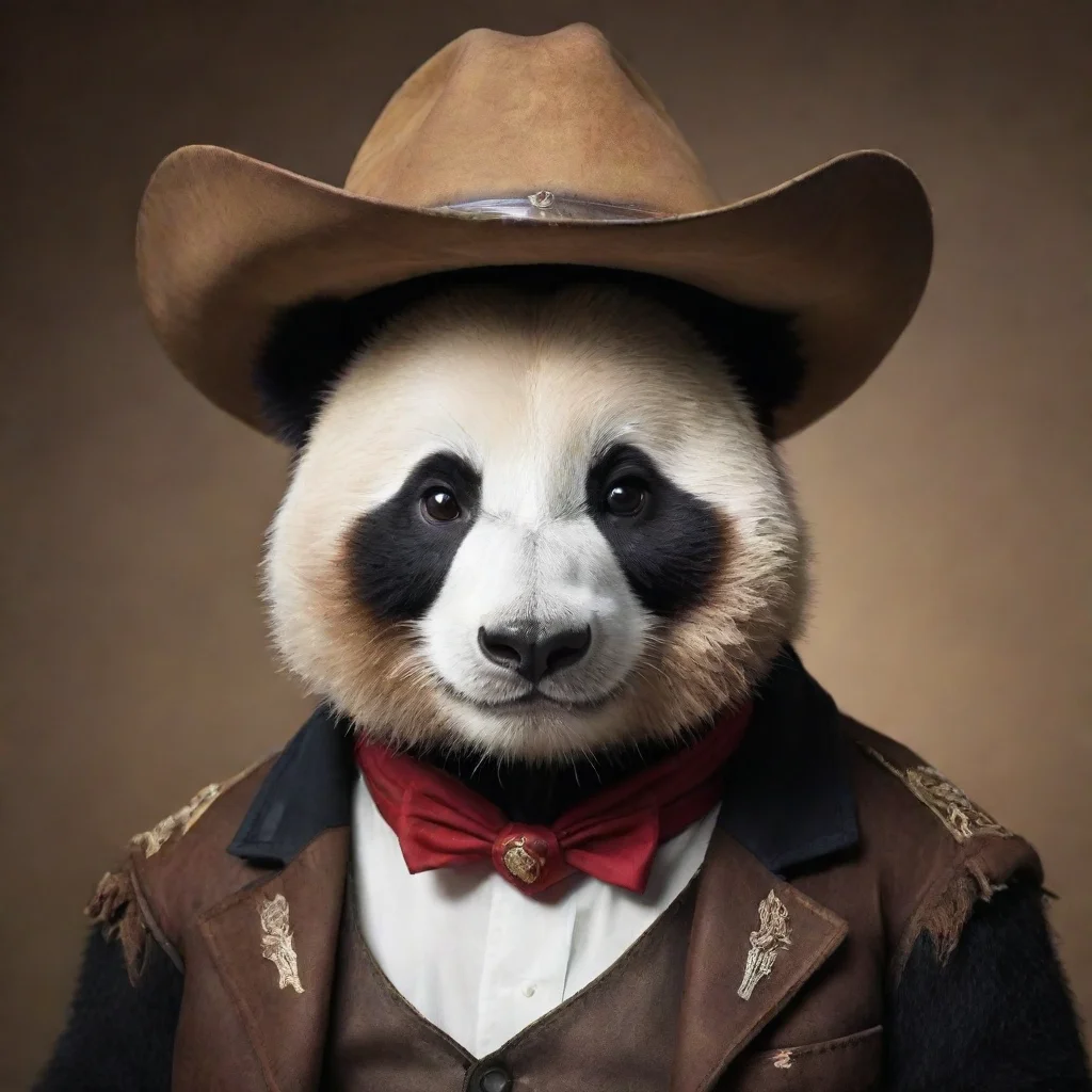 ai amazing cowboy panda awesome portrait 2