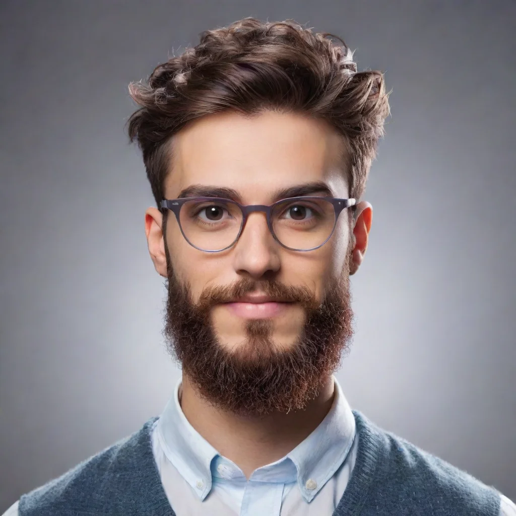 ai amazing crea un avatar con gafas y barbaawesome portrait 2