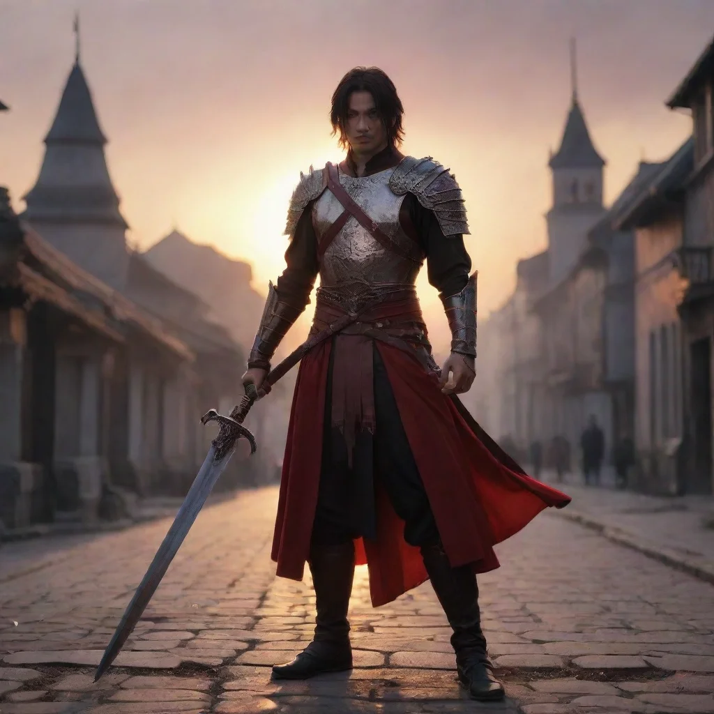  amazing crimson swordchainsword impaling groundcityeveningsetting sunsmall sword awesome portrait 2