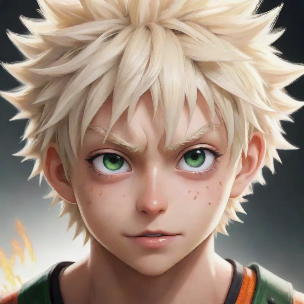 ai amazing cute but rude bakugo awesome portrait 2
