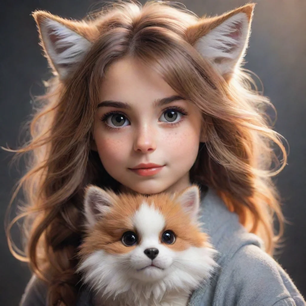 ai amazing cute furry girl awesome portrait 2