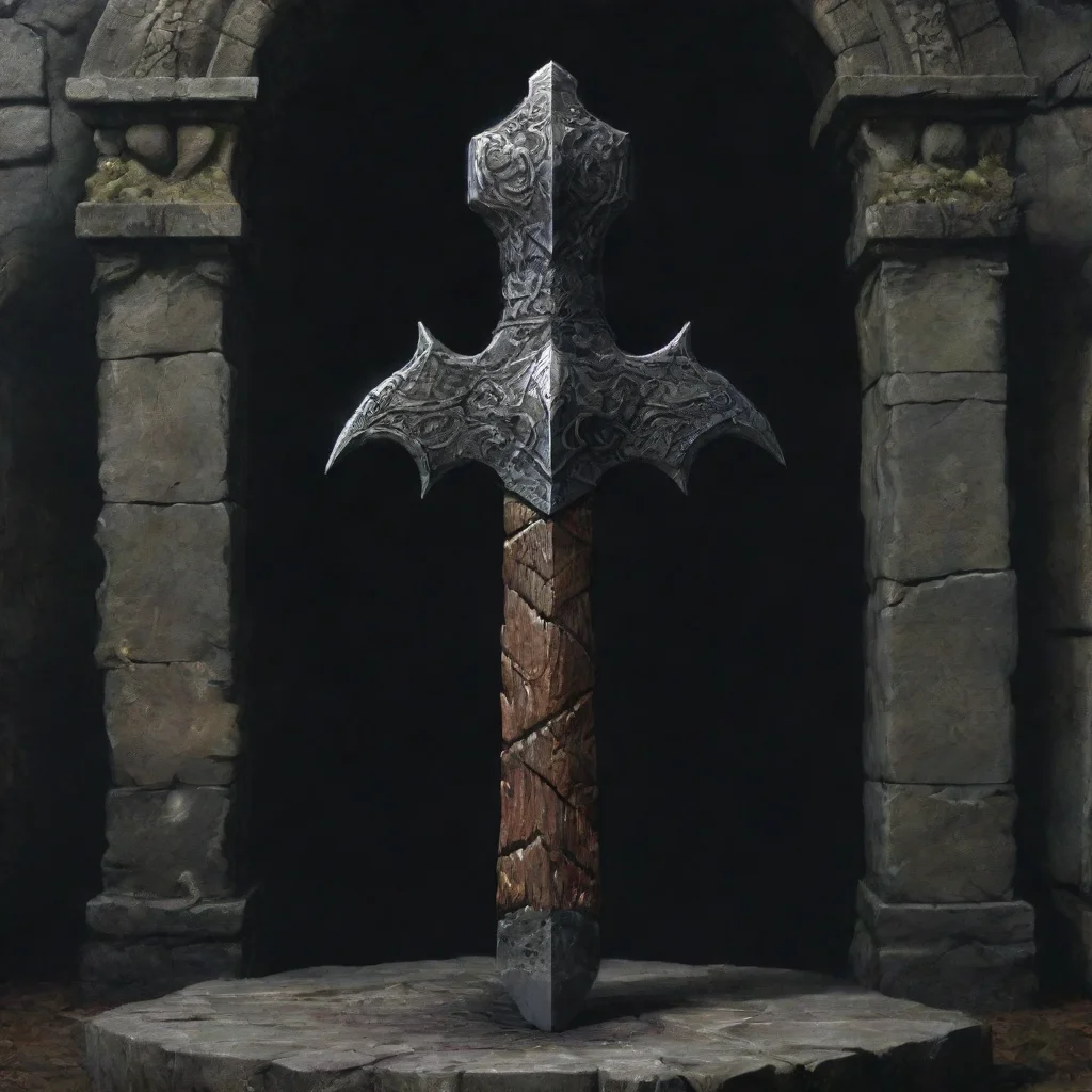 ai amazing dark souls hammer made out of a dragon shrine awesome portrait 2
