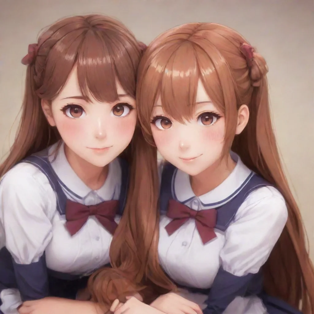 amazing ddlc monika and yuri glued together awesome portrait 2
