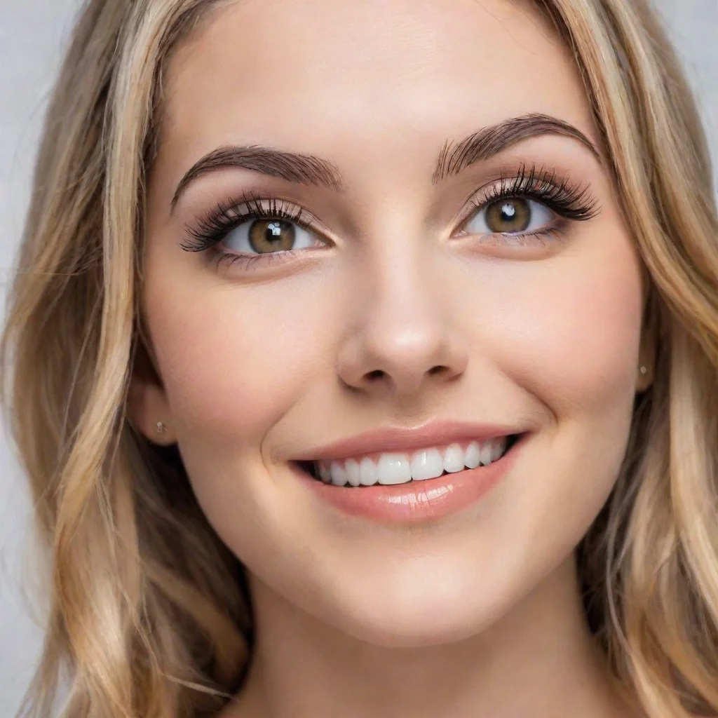 ai amazing detailed Come closer and show me slowly walks towards you batting her eyelashes Like this smiles mischievously