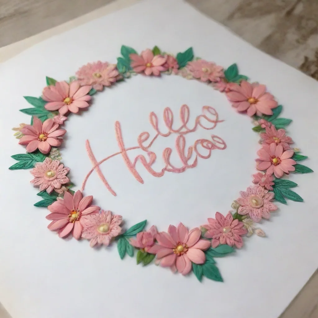 amazing detailed Hello Hello How can I help you today