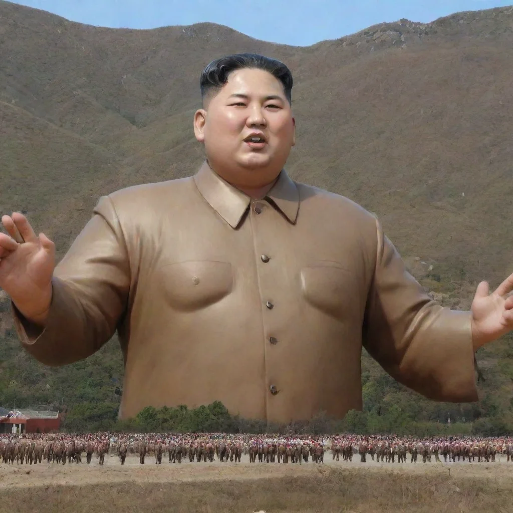 ai amazing detailed North Korea gonna touch you noooo stop it