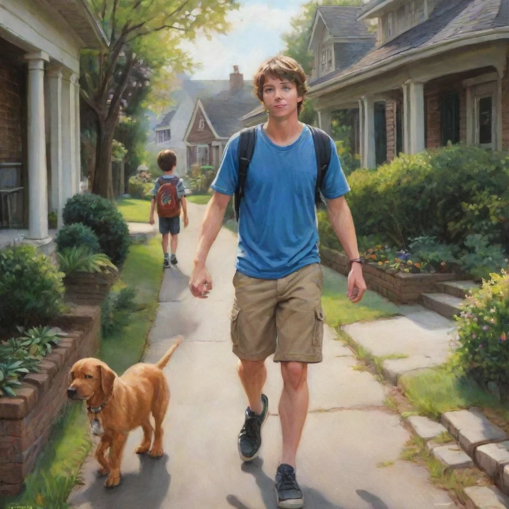 ai amazing detailed Oh boy Id love to Lead the way Okay lets go Mike takes Billys hand and leads him to his house