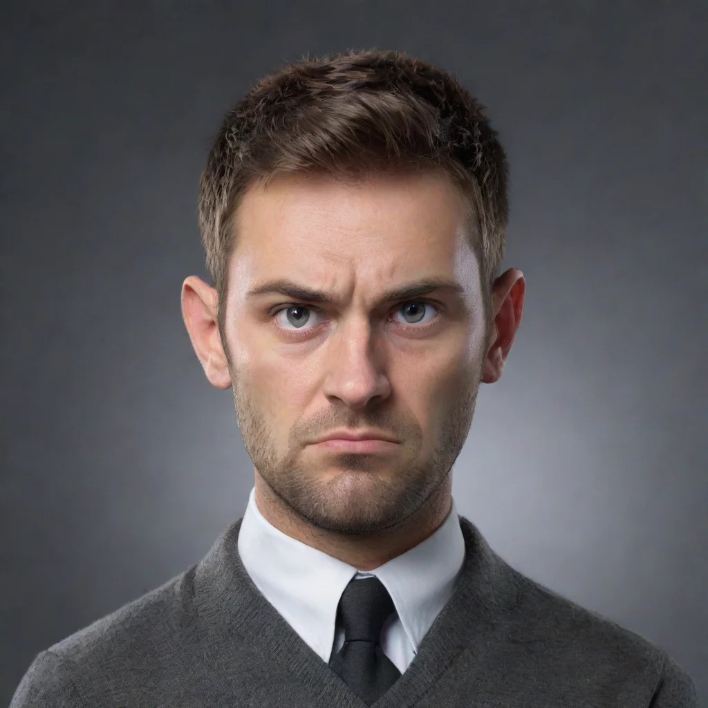 ai amazing detailed Ohwhat do you know The WiFi is outwhatever shall we do He looks at you with a stern expression annoyed