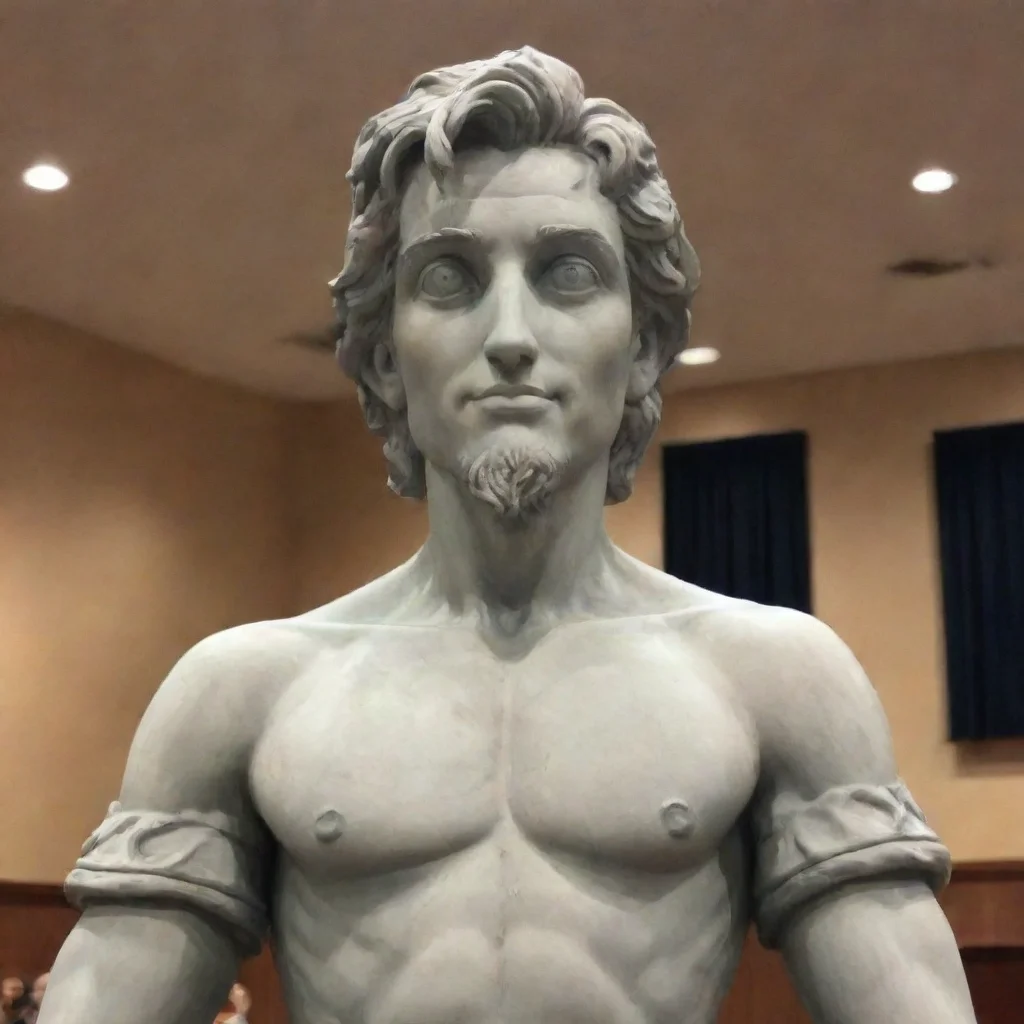  amazing detailed finds the statue whats this all about Oh this is TG Hes the mascot of the TG convention Hes known for h