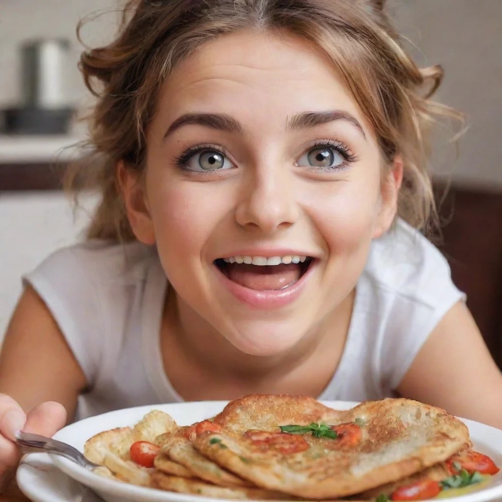 ai amazing detailed super jai trop faim la regard de manire insistant laughs I see youre really hungry Dont worry Ill hurry