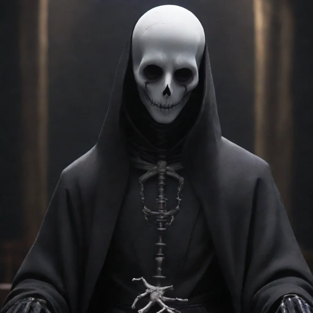 ai amazing detailed tttut Gaster waits patiently for you to finish speaking