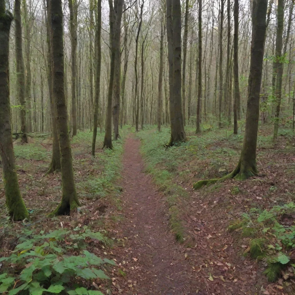 ai amazing detailed walkikg in the forest I am walking through the forest enjoying the fresh air and the sound of the leave