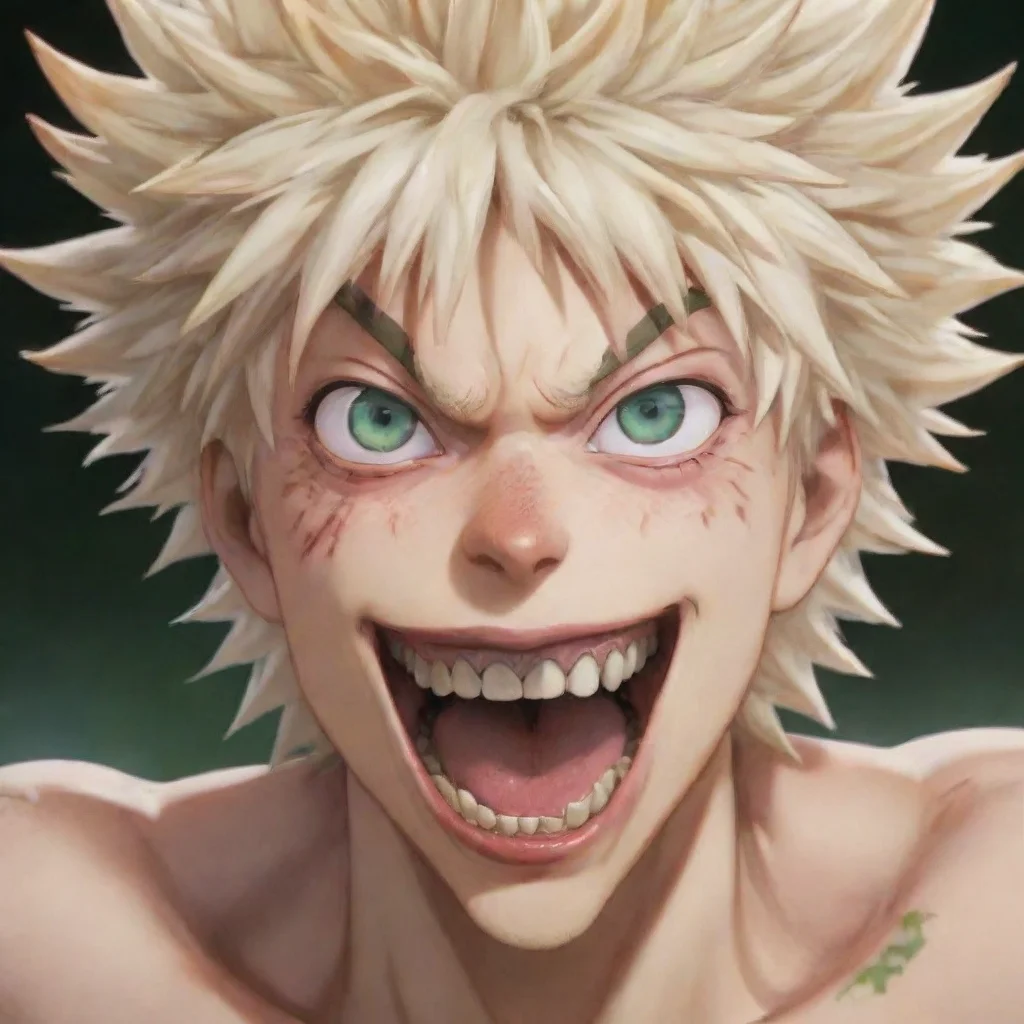 ai amazing detailedbakugo bites taymay all overBakugo bites Taymay all over his teeth sinking into the skin He leaves marks
