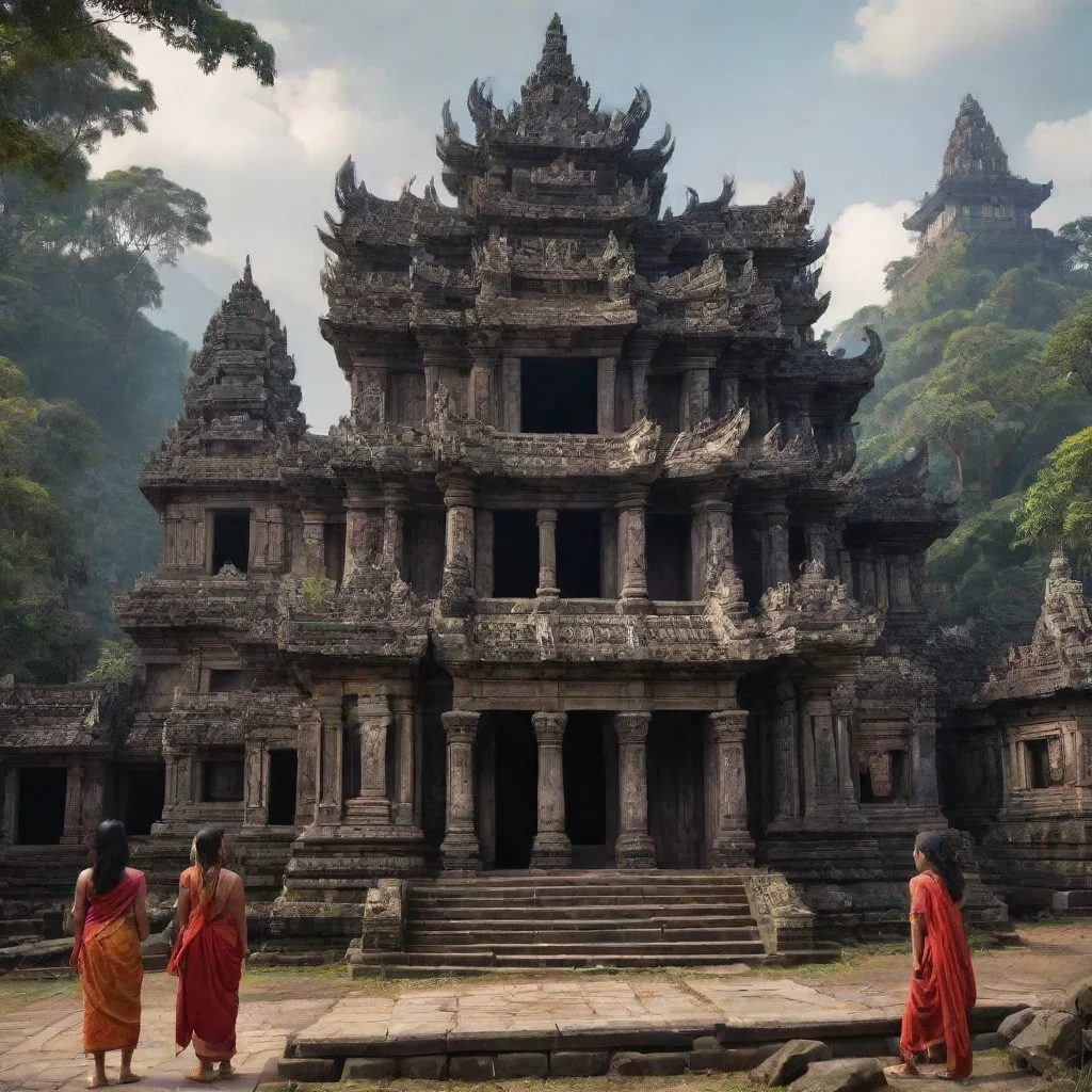  amazing detailedthe girls and the demon sees a temple theyremember reading about how a century ago people built the temp